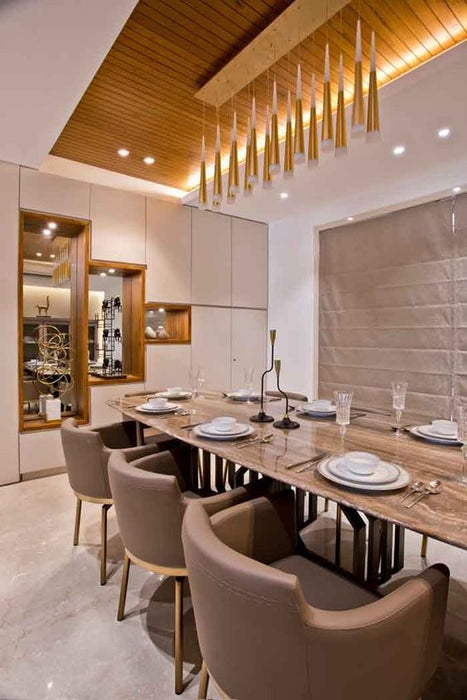 Rylight 10/12/16/18/20/24-Light Rectangular Pendant in Gold Finish