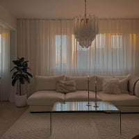 Rylight 5/9/13/23-ثريا شلال فاخرة متعددة الطبقات على شكل دمعة