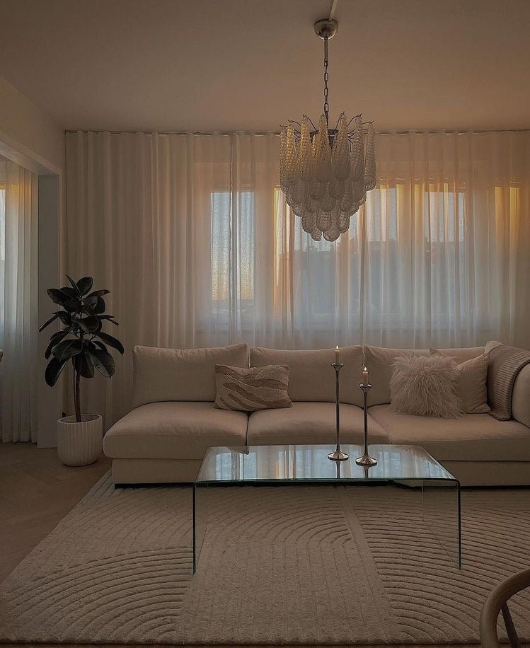 Rylight 5/9/13/23-ثريا شلال فاخرة متعددة الطبقات على شكل دمعة