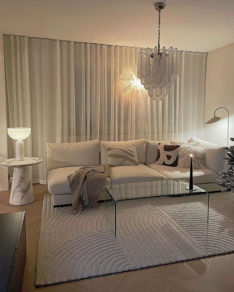 Rylight 5/9/13/23-ثريا شلال فاخرة متعددة الطبقات على شكل دمعة