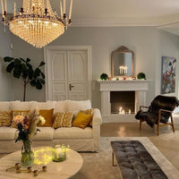 Rylight Empire 5/6/8/14-armige kaars-kristallen kroonluchter in anti-messing