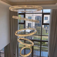 ثريا كريستال Rylight 5/6-Ring باللون الذهبي/الكروم