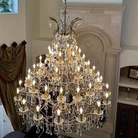 Rylight 25/50-lichts traditionele kaars-kristallen kroonluchter