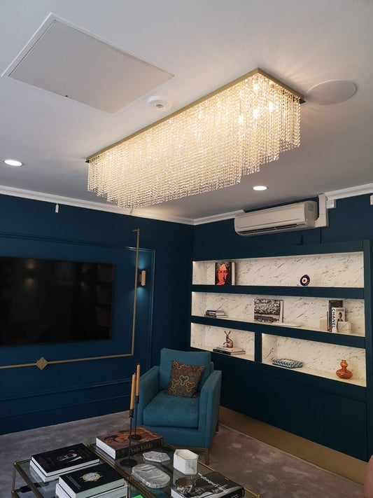 Rylight 3/4-laags extra grote moderne stijl kristallen inbouwkroonluchter