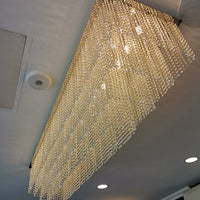 Rylight 3/4-Tier Extra Large Modern Style Crystal Flush Mount Chandelier