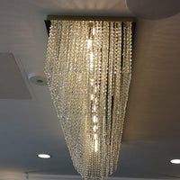Rylight 3/4-Tier Extra Large Modern Style Crystal Flush Mount Chandelier