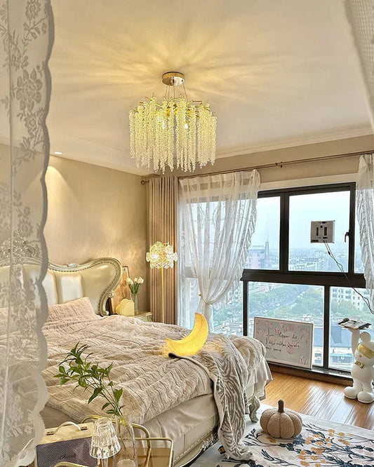 ثريا رايلايت مستديرة/مستطيلة من الصفصاف الكريستالي