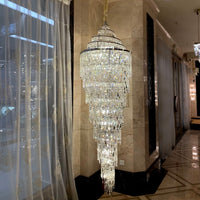 Rylight Multi-Tier Spiral Crystal Chandelier