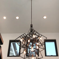 Modern Cube Cluster Chandelier for Living Room/Staircase/Foyer