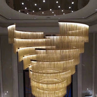 Rylight Designer-recommended Multi-Tier Round Tassel Chandelier