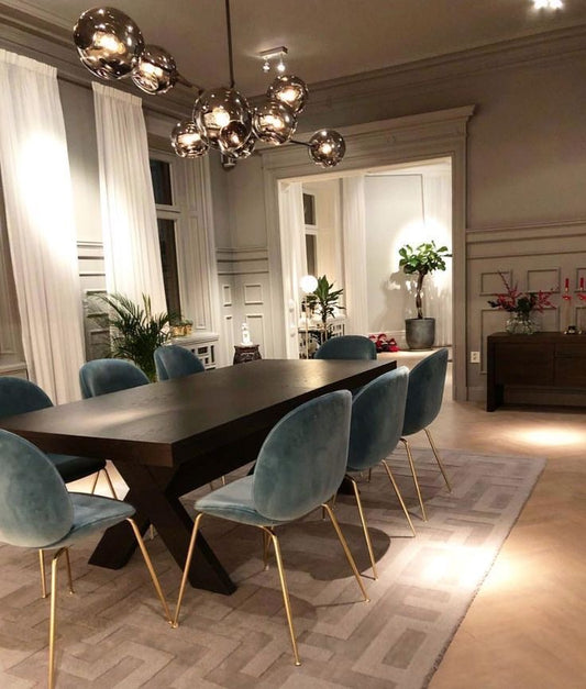 ثريا زجاجية Rylight 5/7/8/9-Light Sputnik Smoky Gray/Amber Glass