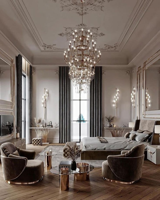 Rylight luxe Gala-kroonluchter met 5 niveaus