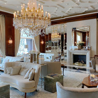 Rylight extra grote klassieke en luxe stijl kristallen kaarskroonluchter