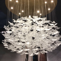 Rylight Butterfly Styling Crystal Pendant With Large Golden Base