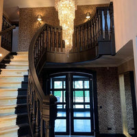 Rylight 13/24/30-lichts luxe stijl roterende kristallen kroonluchter