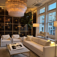 ثريا أنبوبية كريستالية مستديرة/مستطيلة من Rylight 1/3 طبقات