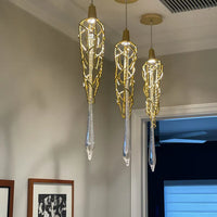 Enkelvoudige vertakte traanvormige hanger 