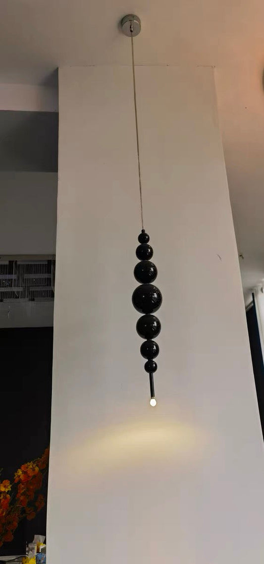 Moderne creatieve zwart/gouden cluster glazen hanglamp
