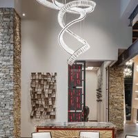 Rylight luxe spiraalvormige kristallen kroonluchter