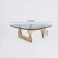 Rylight Triangular Glass Coffee Table