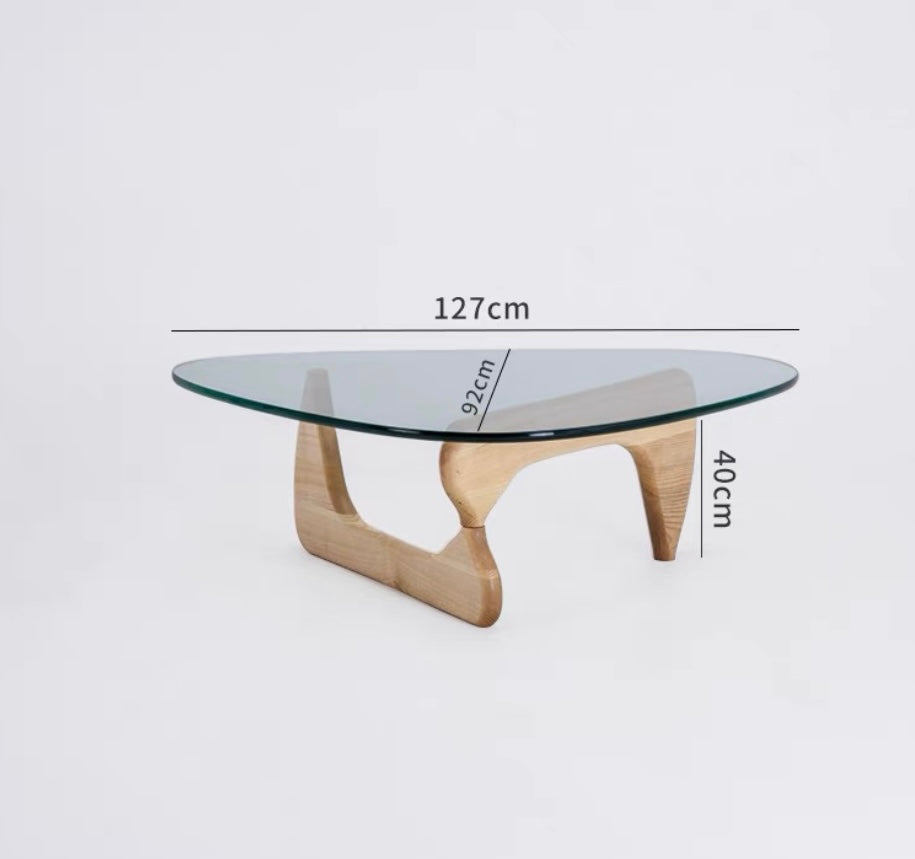 Rylight Triangular Glass Coffee Table