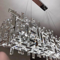 ثريا كريستالية مربعة/خطية غير منتظمة من رايلايت