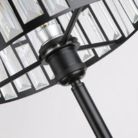 مصباح طاولة كريستالي من رايلايت باللون الأسود 