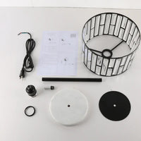 مصباح طاولة كريستالي من رايلايت باللون الأسود 