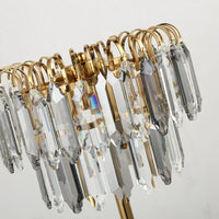 مصباح طاولة كريستالي شفاف رمادي دخاني من رايلايت 