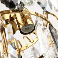 مصباح طاولة كريستالي شفاف رمادي دخاني من رايلايت 