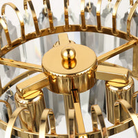 مصباح طاولة كريستالي شفاف رمادي دخاني من رايلايت 