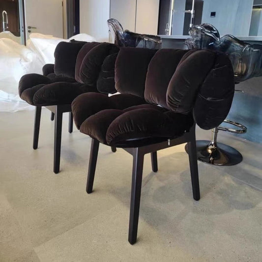 Rylight Italian Light Luxury Velvet Dining Chair