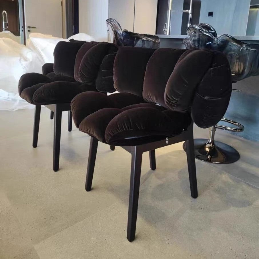 Rylight Italian Light Luxury Velvet Dining Chair