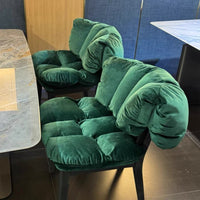 Rylight Italian Light Luxury Velvet Dining Chair