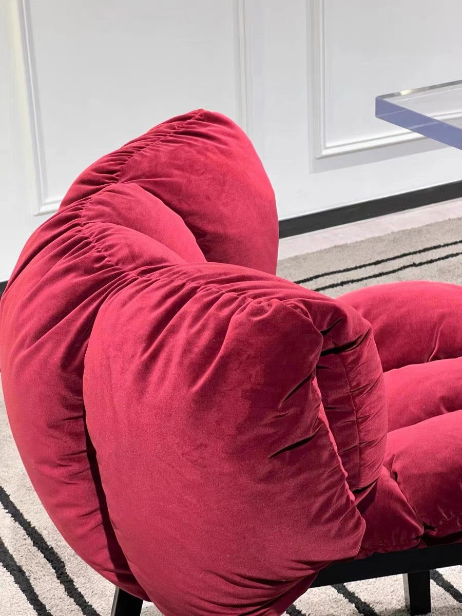 Rylight Italian Light Luxury Velvet Dining Chair