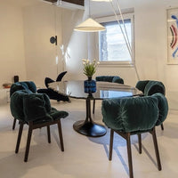 Rylight Italian Light Luxury Velvet Dining Chair