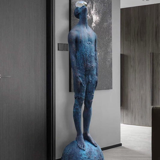 Rylight Blue Man Kunstsculptuur 