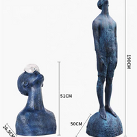 Rylight Blue Man Art Sculpture
