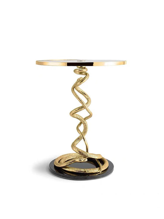 Rylight Serpent Glass Top Side Table