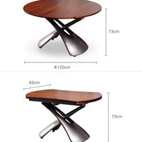 طاولة قهوة/طاولة طعام قابلة للتحويل متعددة الوظائف من رايلايت