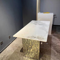 Rylight Floating Rock Slab Dining Table