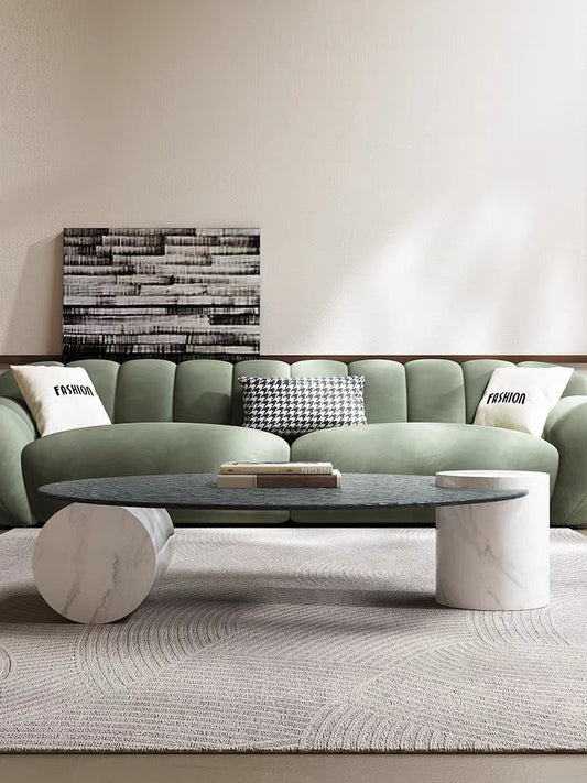 طاولة قهوة حديثة من الزجاج المندمج من رايلايت