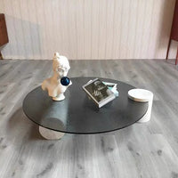 طاولة قهوة حديثة من الزجاج المندمج من رايلايت