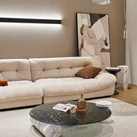 طاولة قهوة حديثة من الزجاج المندمج من رايلايت