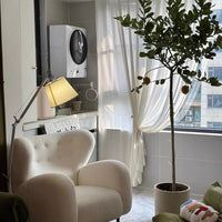 Rylight Fleece White Sofa Chair