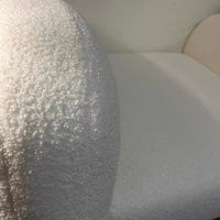 Rylight Fleece White Sofa Chair