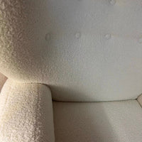 Rylight Fleece White Sofa Chair