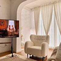 Rylight Fleece White Sofa Chair