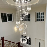 Rylight Designer-recommended Spiral Crystal Raindrop Chandelier