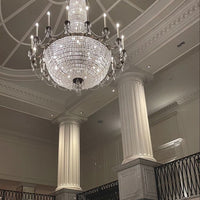 Rylight 8/12/15-lichts kaars-kristallen kroonluchter in messing/bruine afwerking